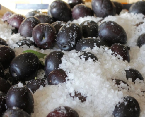 olive nere sotto sale