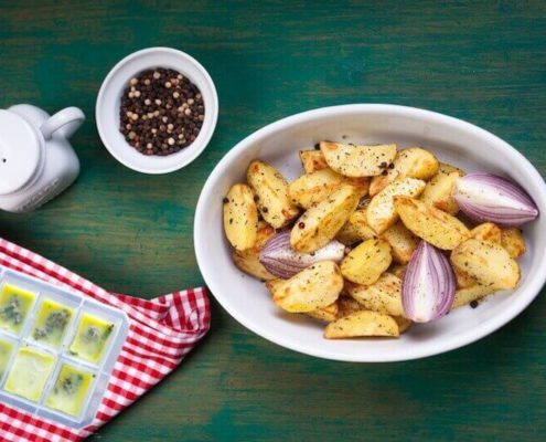 Cubetti di olio e erbe aromatiche per il condimento di pietanze Olio Cristofaro