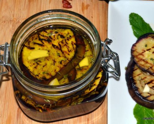 ricetta per preparare le melanzane sott'olio grigliate
