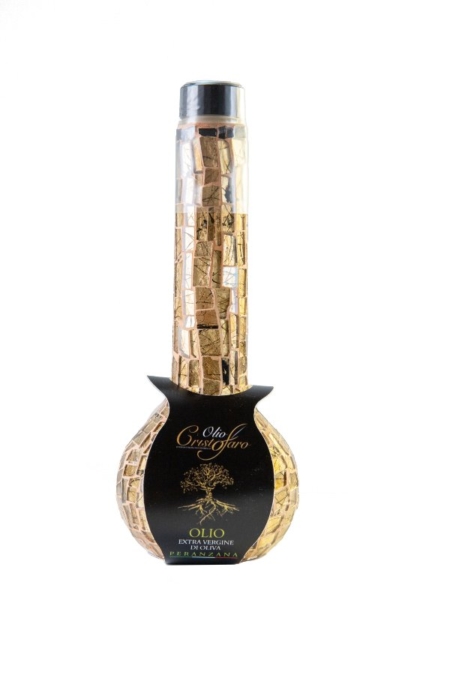 bottiglia regalo Roxanne Oro con Olio Extravergine