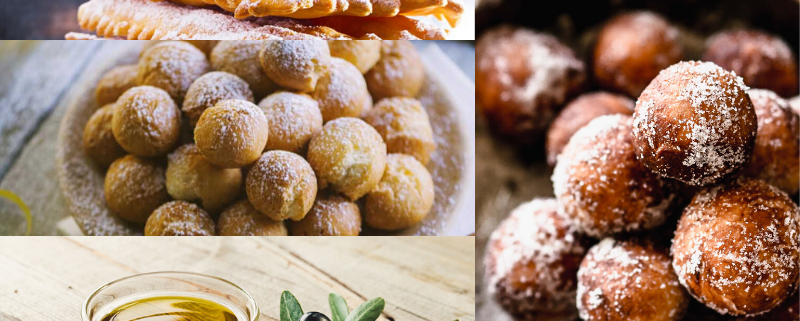 3 Ricette dei miglior dolci tradizionali di Carnevale con Olio di Oliva