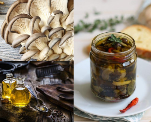 Funghi cardoncelli sott'olio