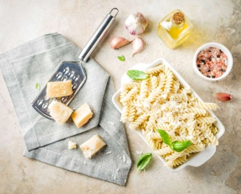 Ricetta Pasta Olio Extravergine di Oliva e Parmigiano