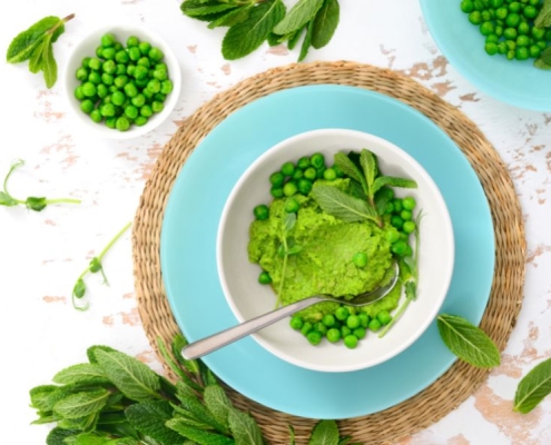 Pesto piselli, menta e olio evo