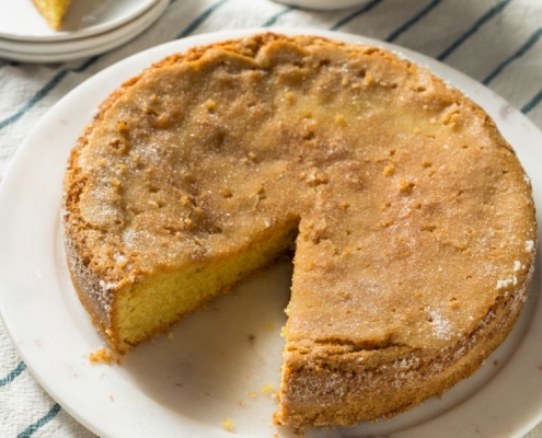 Torta di ceci all'olio extravergine